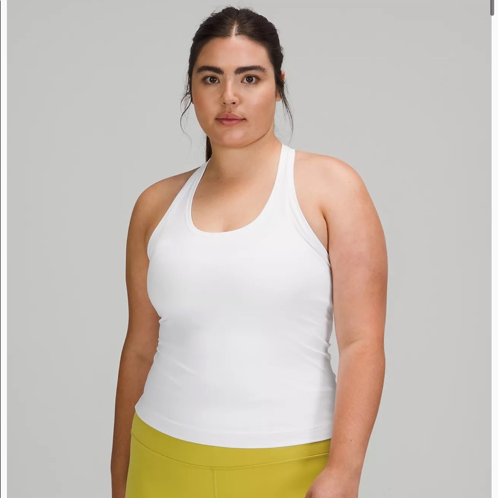 white lulu tank top